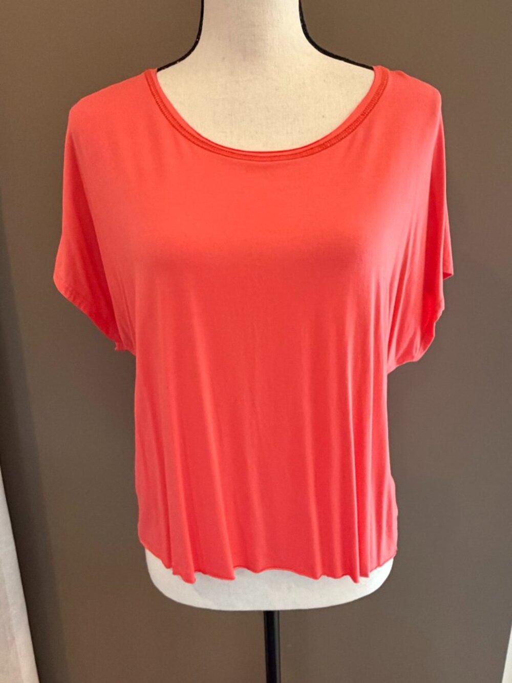 Altar'd State Melon Short Sleeve Summer Beach Vacation Top, Size Large